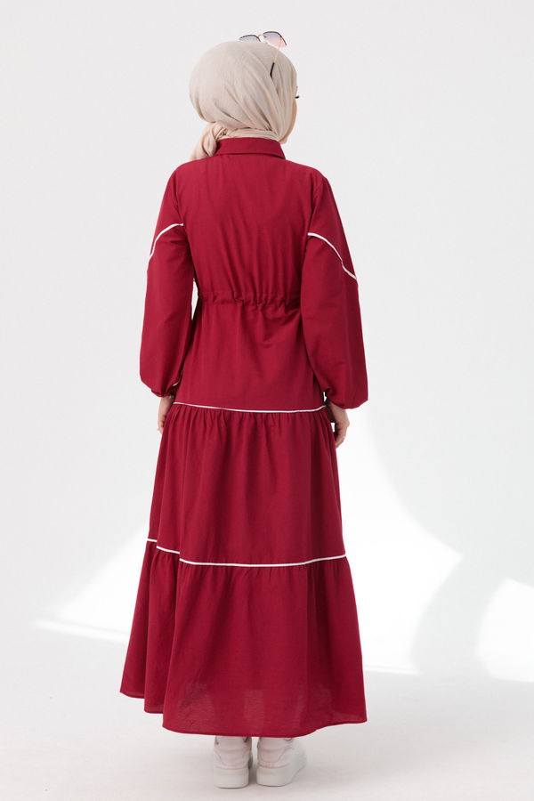 Elbise Bordo - 3983 BORDO
