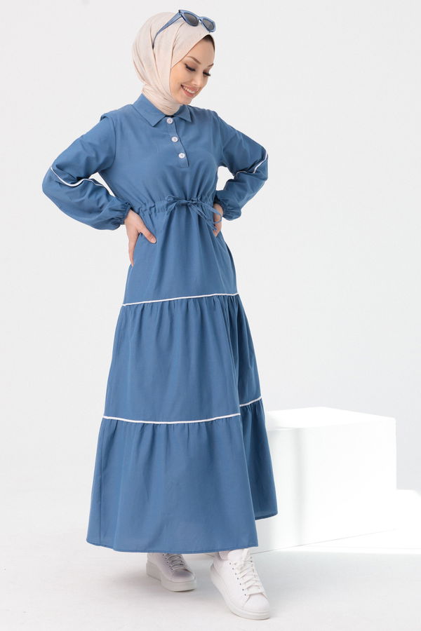 Elbise Mavi - 3983 MAVİ