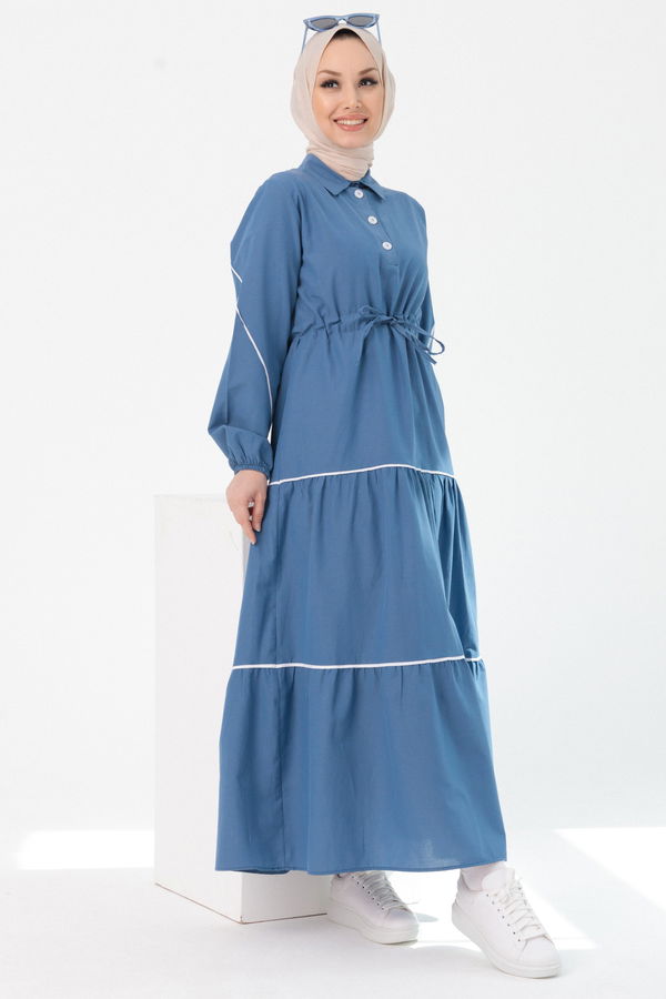 Elbise Mavi - 3983 MAVİ
