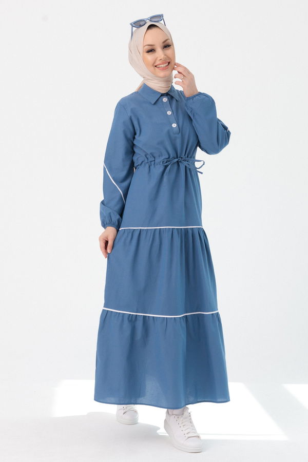 Elbise Mavi - 3983 MAVİ