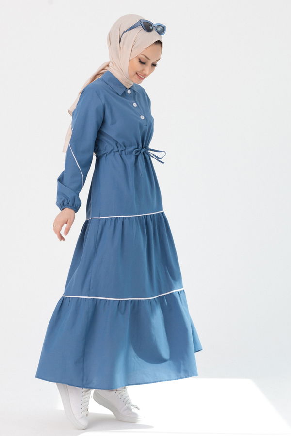 Elbise Mavi - 3983 MAVİ