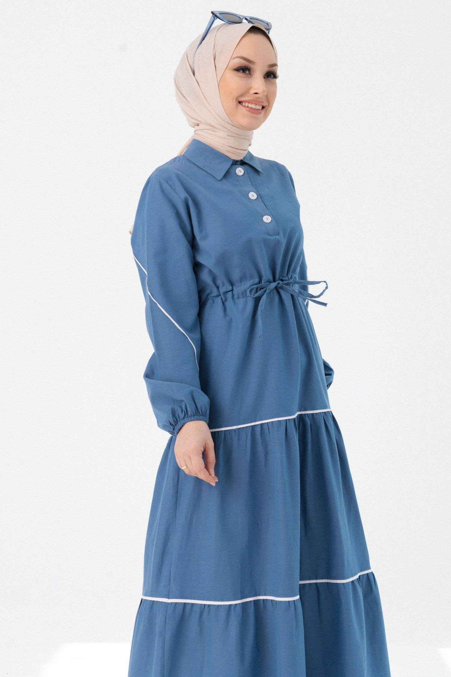 Elbise Mavi - 3983 MAVİ