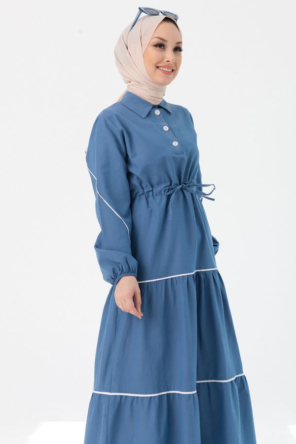 Elbise Mavi - 3983 MAVİ