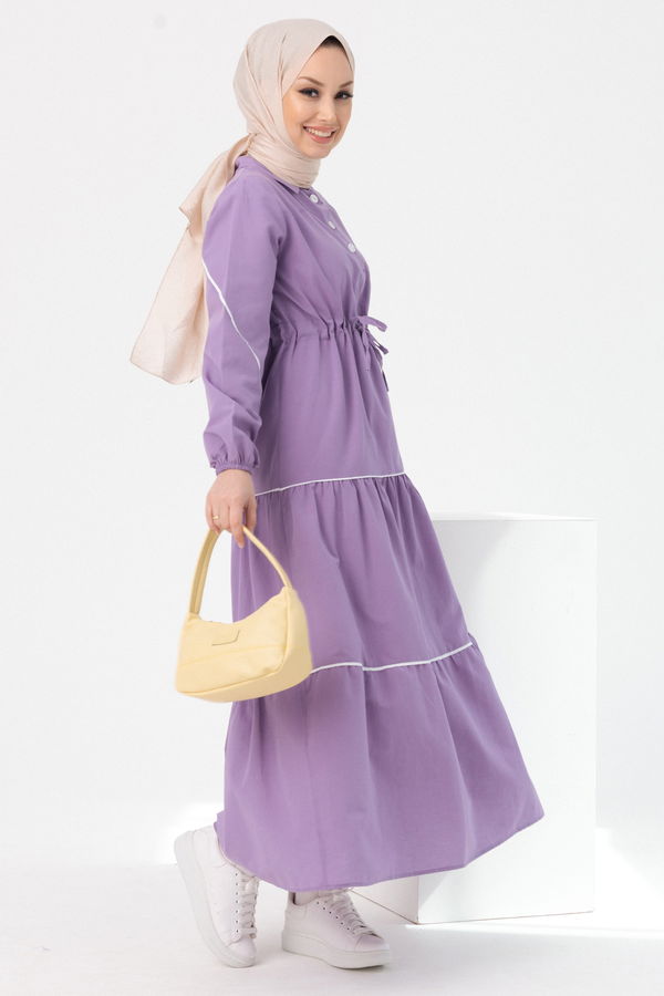 Elbise Lila - 3983 LİLA
