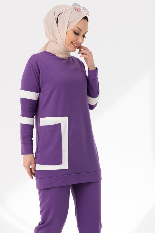 Eşofman Takımı Mor - 10506 MOR