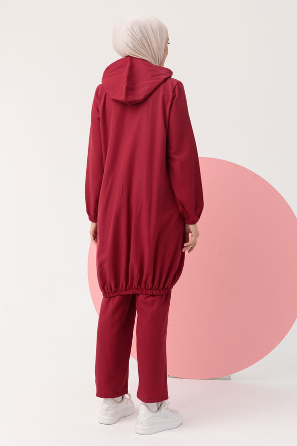 Tunık Pantolon Bordo - 3574