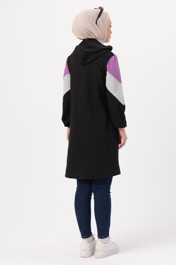 GARNILI TUNIK Lila - 3712 LİLA