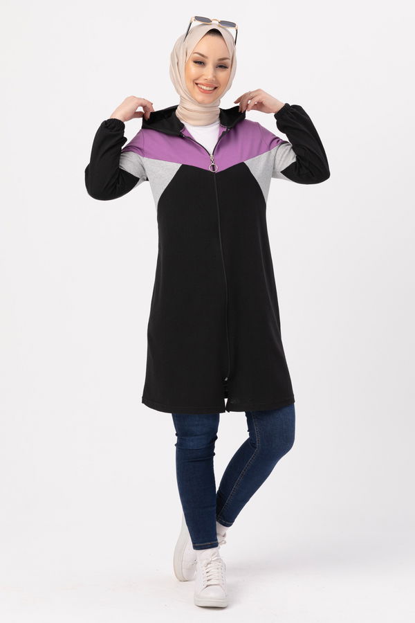 GARNILI TUNIK Lila - 3712 LİLA