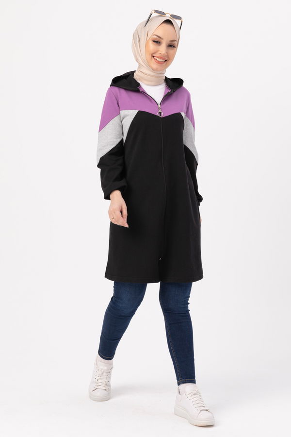 GARNILI TUNIK Lila - 3712 LİLA