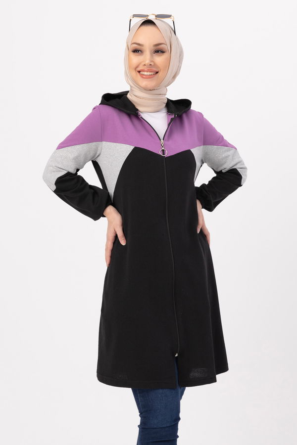 GARNILI TUNIK Lila - 3712 LİLA