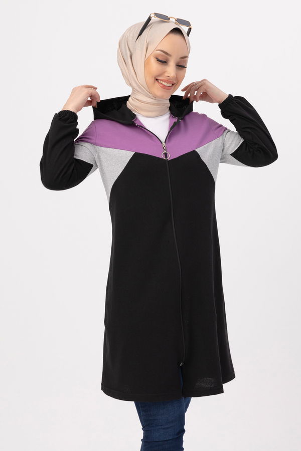 GARNILI TUNIK Lila - 3712 LİLA