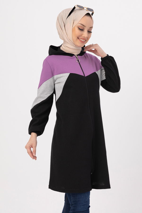 GARNILI TUNIK Lila - 3712 LİLA