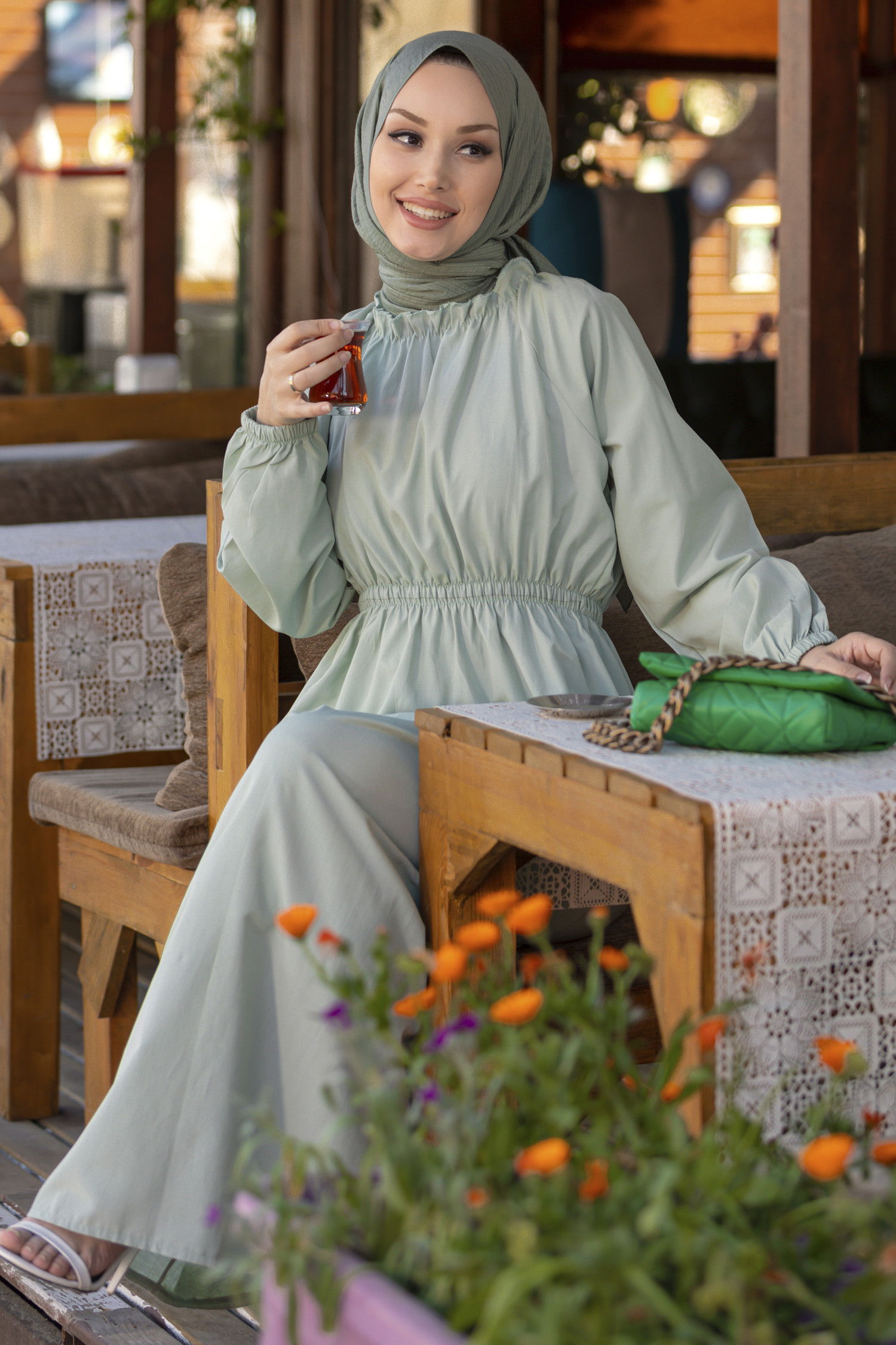 ELBISE Yeşil - 3636