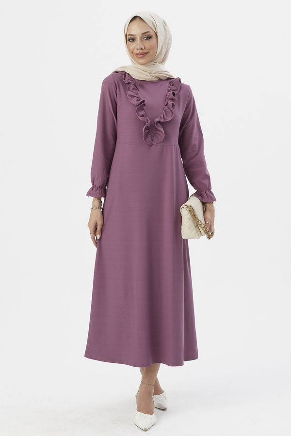 Elbıse Lila - 3273 LİLA