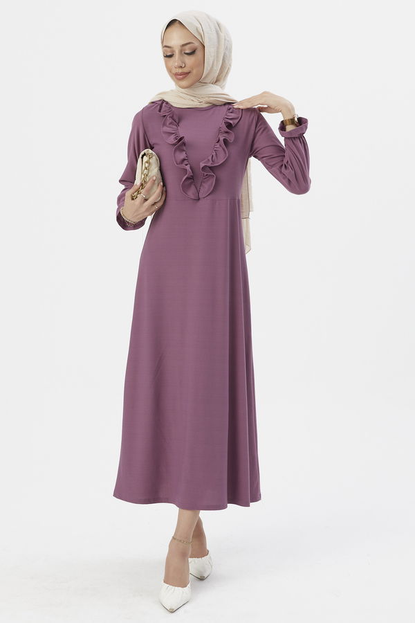 Elbıse Lila - 3273 LİLA
