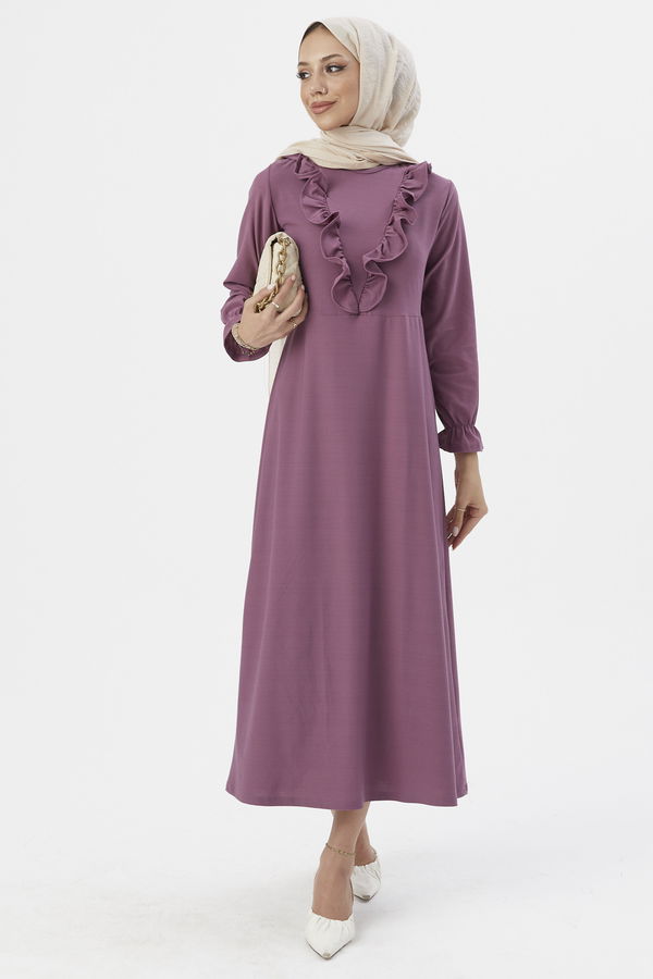 Elbıse Lila - 3273 LİLA