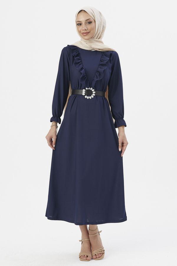 Elbıse Lacivert - 3273