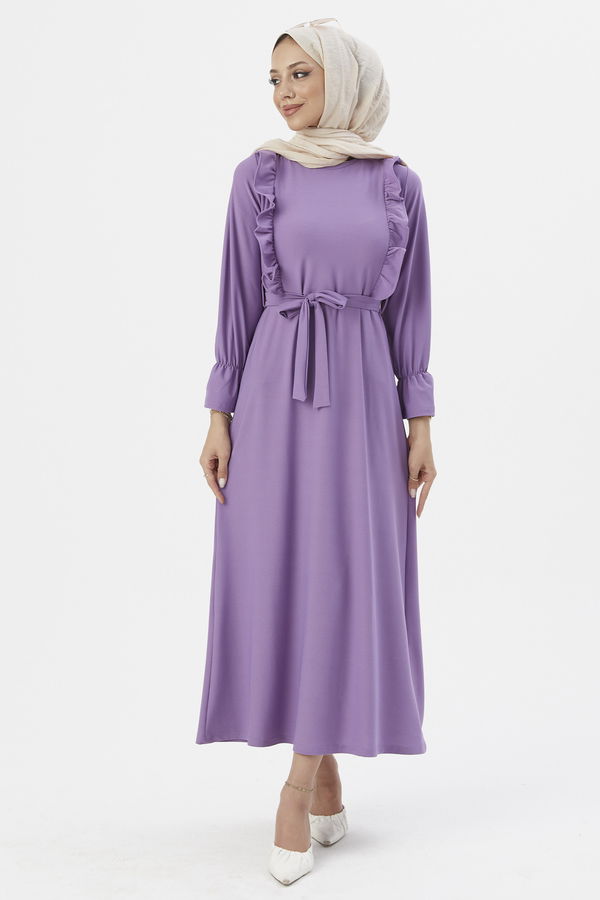 Elbıse Lila - 3291 LİLA
