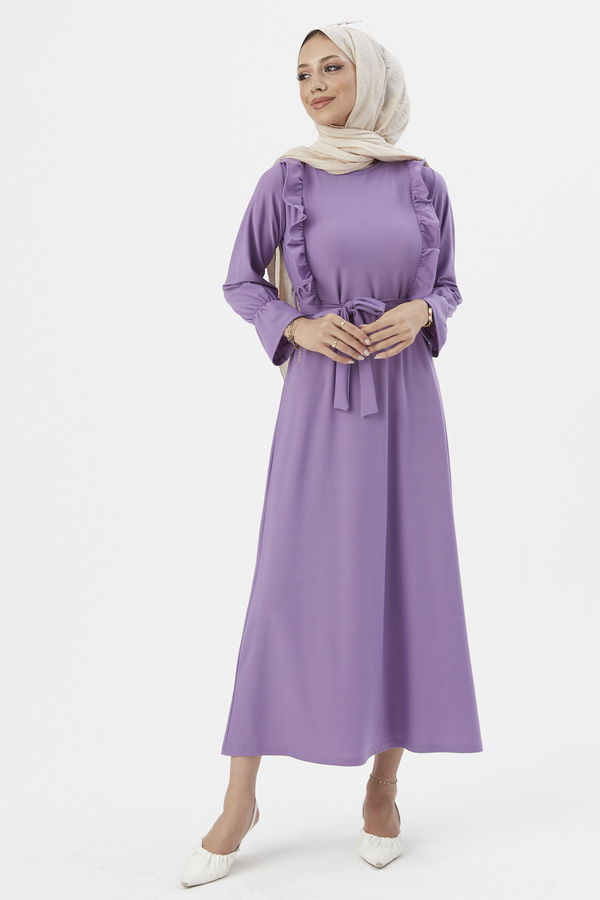 Elbıse Lila - 3291 LİLA
