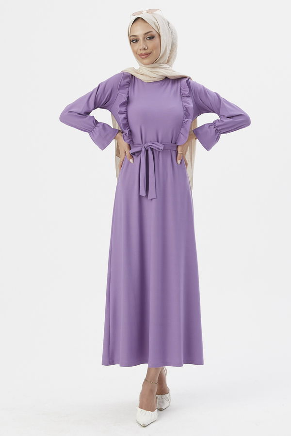 Elbıse Lila - 3291 LİLA