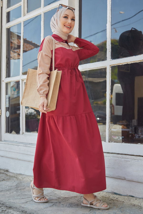 Elbise Bordo - 10303