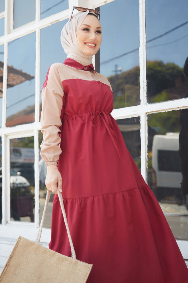 Elbise Bordo - 10303