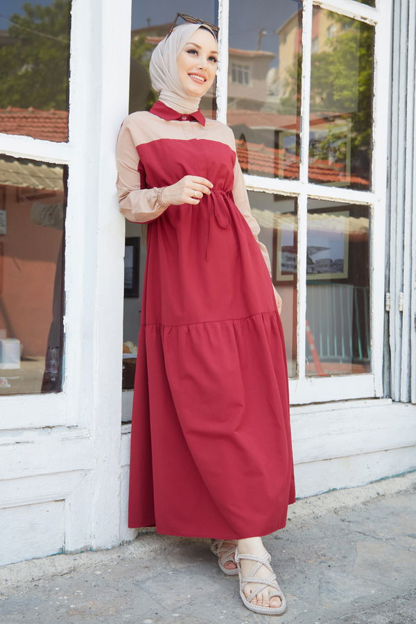 Elbise Bordo - 10303