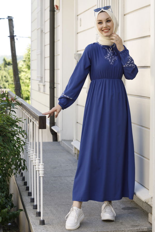 Elbise Mavi - 10302