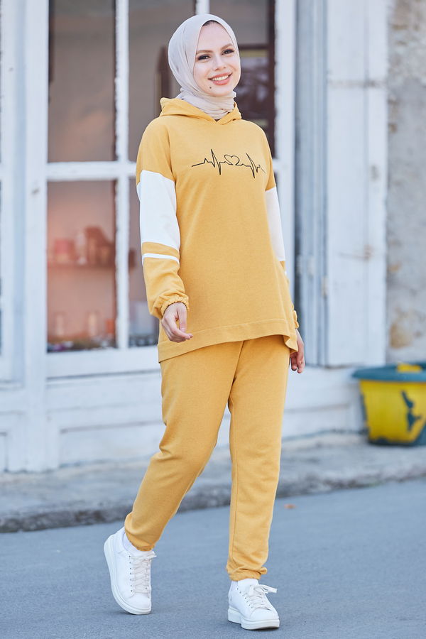 Tunık Pantolon Sarı - 3473