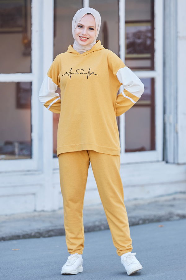 Tunık Pantolon Sarı - 3473