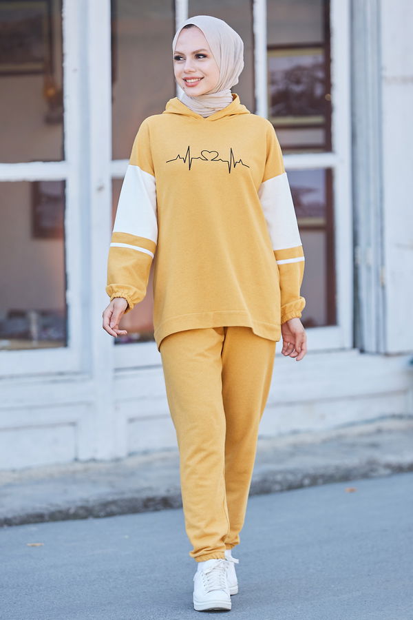 Tunık Pantolon Sarı - 3473