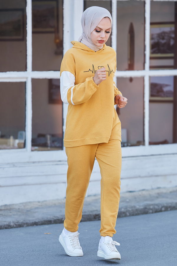 Tunık Pantolon Sarı - 3473