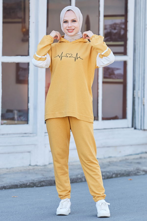 Tunık Pantolon Sarı - 3473
