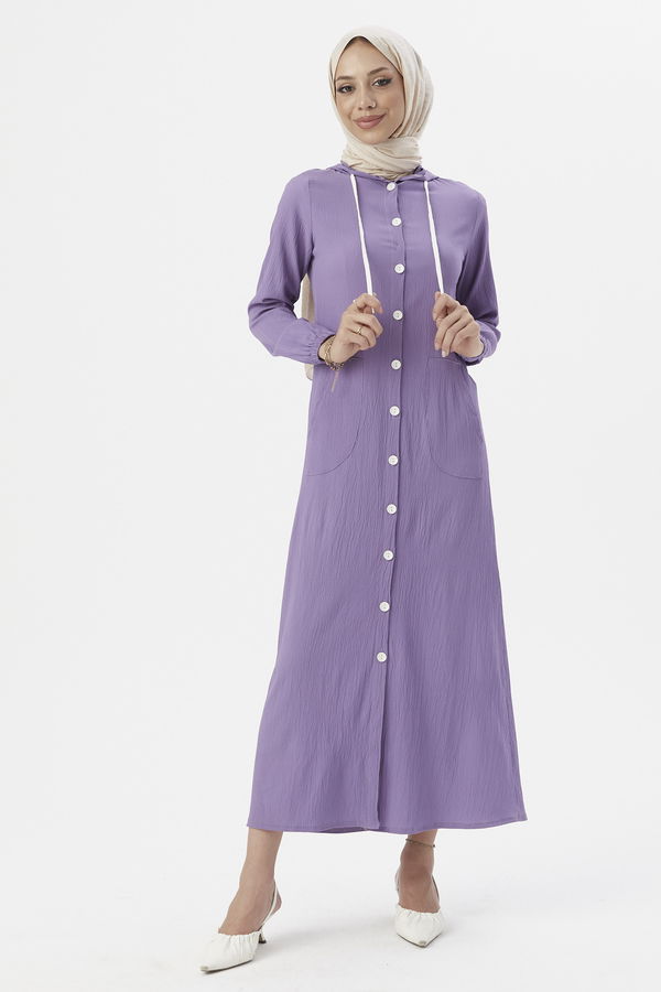 Elbıse Lila - 3552 LİLA