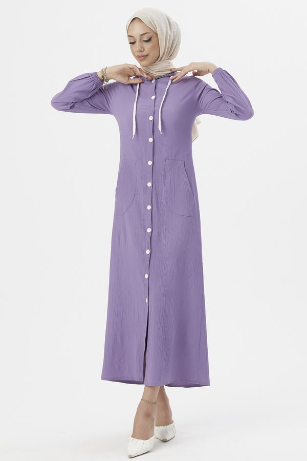 Elbıse Lila - 3552 LİLA