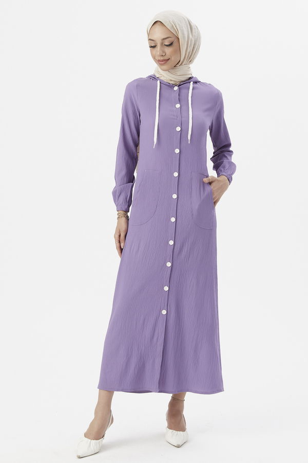 Elbıse Lila - 3552 LİLA