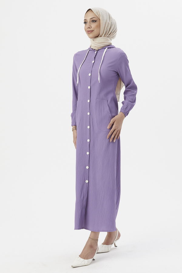 Elbıse Lila - 3552 LİLA