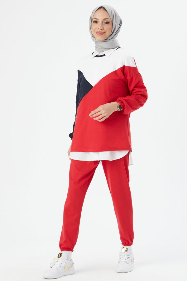 TUNIK PANTOLON Kırmızı - 8728