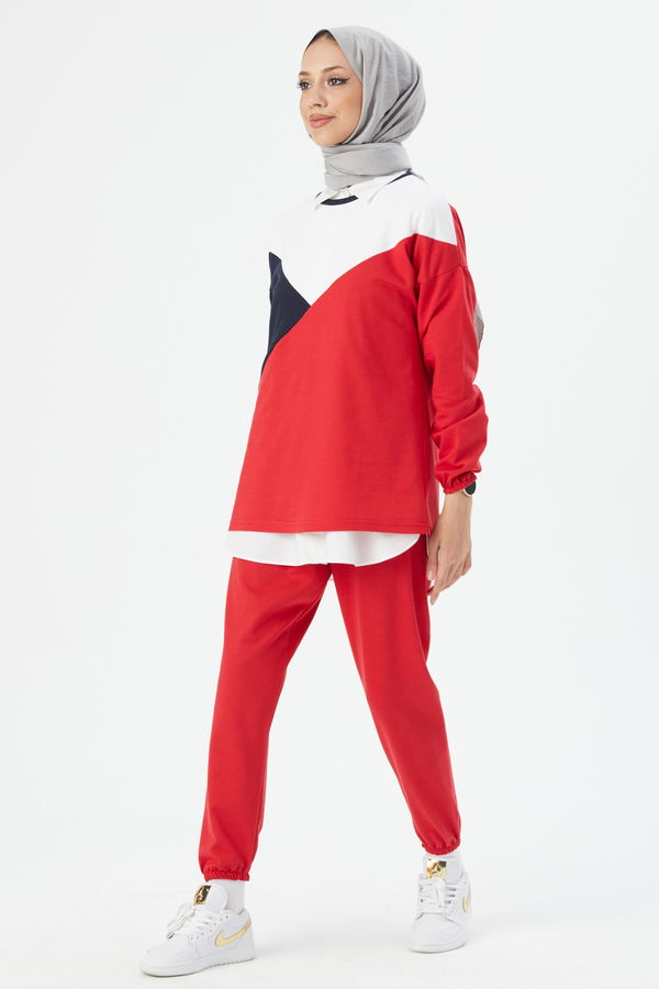 TUNIK PANTOLON Kırmızı - 8728