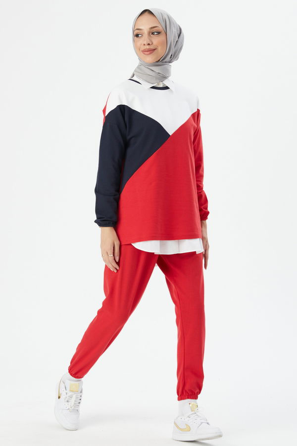 TUNIK PANTOLON Kırmızı - 8728