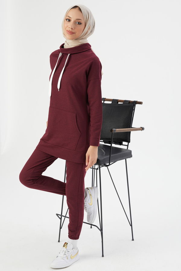 Tunık Pantolon Bordo - 3471 BORDO