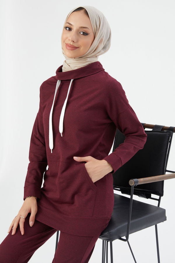 Tunık Pantolon Bordo - 3471 BORDO