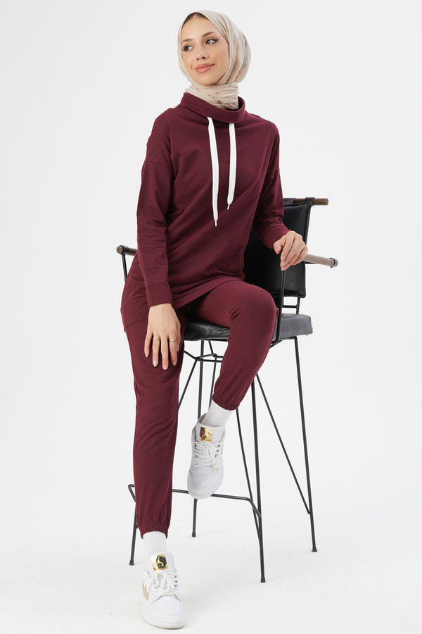 Tunık Pantolon Bordo - 3471 BORDO