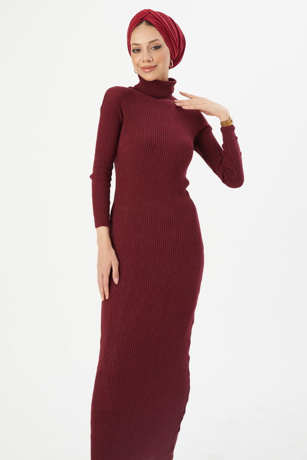 Elbise Bordo - 20868 BORDO