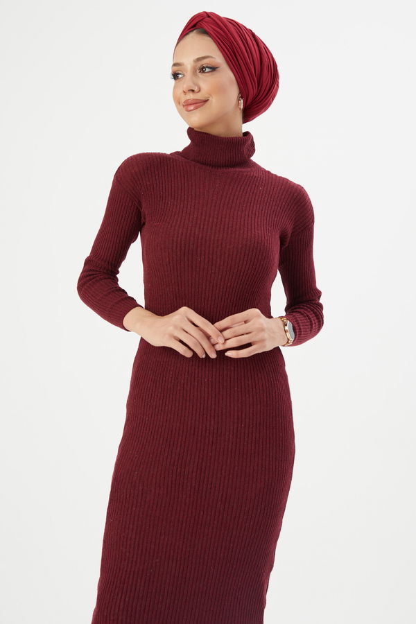 Elbise Bordo - 20868 BORDO