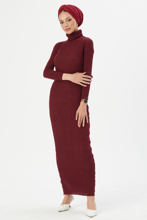 Elbise Bordo - 20868 BORDO