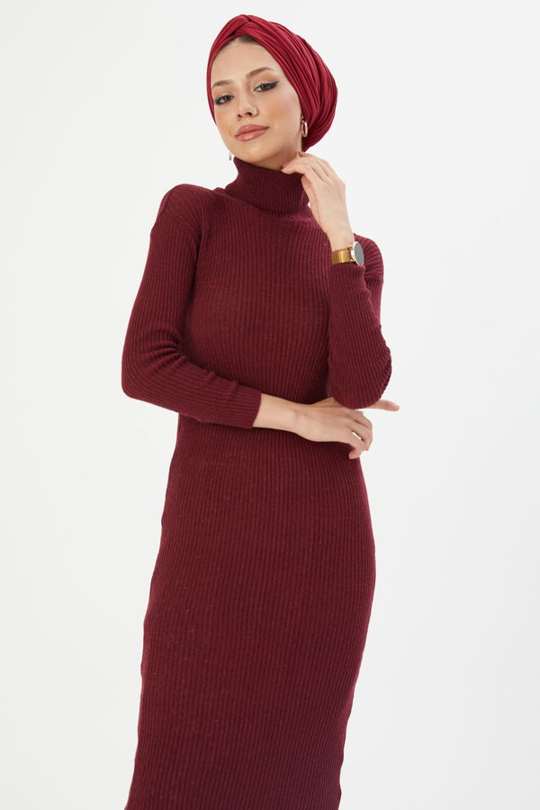 Elbise Bordo - 20868 BORDO