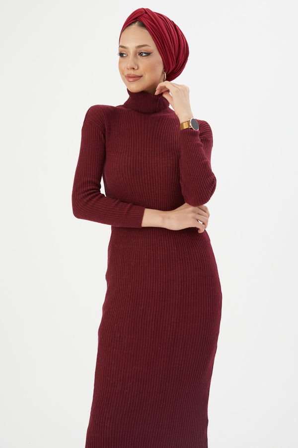 Elbise Bordo - 20868 BORDO