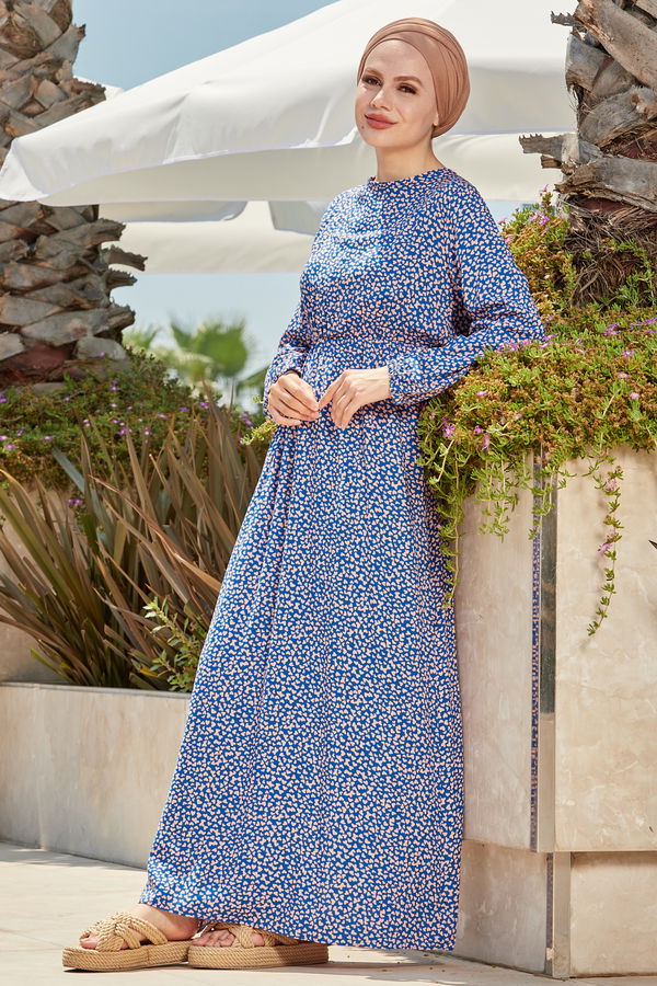 Elbise Mavi - 10327 MAVİ