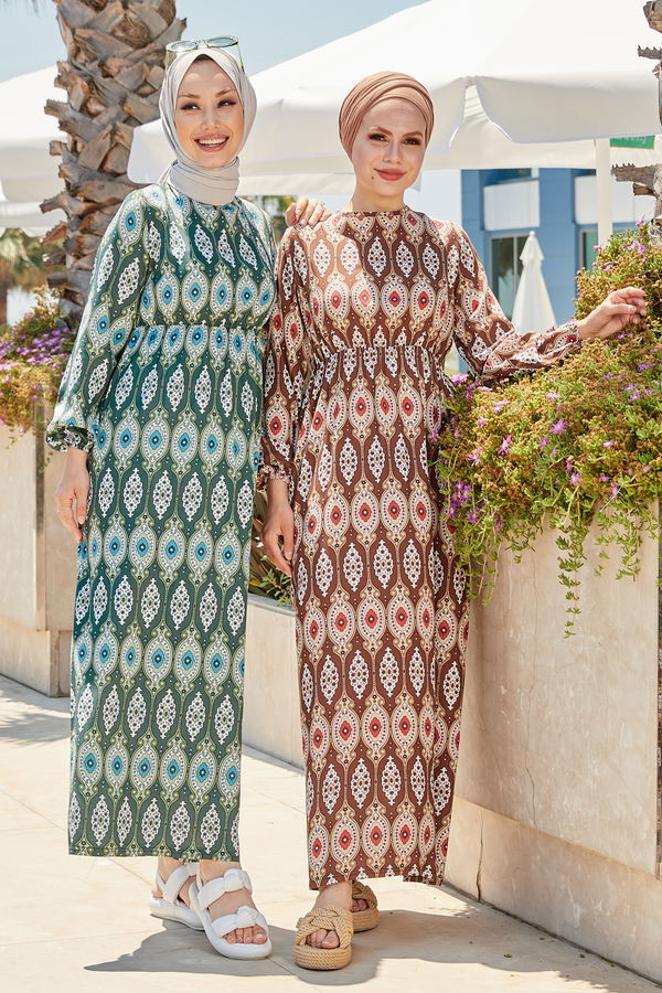 Elbise Kahverengi - 10330 KAHVERENGİ